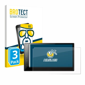 Vorderseite einer Produktverpackung mit dem Markenlogo BROTECT. Daneben ist das Gerät Pioneer SPH-DA360DAB mit dem zugehörigen