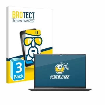 Vorderseite einer Produktverpackung mit dem Markenlogo BROTECT. Daneben ist das Gerät Lenovo IdeaPad Flex 5 16