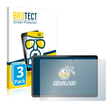 Vorderseite einer Produktverpackung mit dem Markenlogo BROTECT. Daneben ist das Gerät Lenovo Tab P11 Pro Gen 2 mit dem zugehör