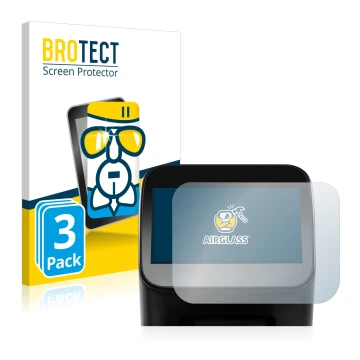 Vorderseite einer Produktverpackung mit dem Markenlogo BROTECT. Daneben ist das Gerät Shaper Origin Gen1 mit dem zugehörigen D