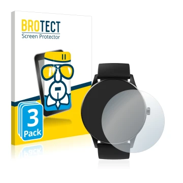 Vorderseite einer Produktverpackung mit dem Markenlogo BROTECT. Daneben ist das Gerät Denver SW-173 mit dem zugehörigen Displa