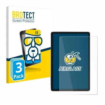 Vorderseite einer Produktverpackung mit dem Markenlogo BROTECT. Daneben ist das Gerät Blackview Tab 7 WiFi mit dem zugehörigen