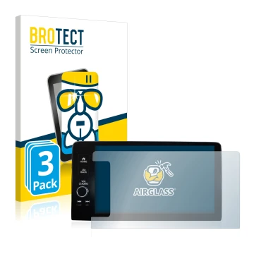 Vorderseite einer Produktverpackung mit dem Markenlogo BROTECT. Daneben ist das Gerät Honda HR-V 2022 Navigationssystem Rechts