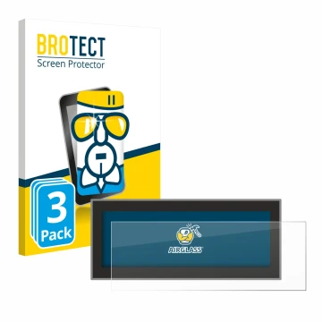 Vorderseite einer Produktverpackung mit dem Markenlogo BROTECT. Daneben ist das Gerät Opel Astra L 2022 Navigationssystem mit 