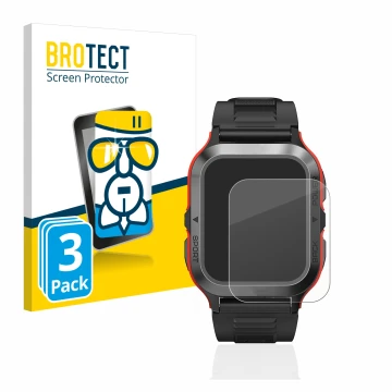 Vorderseite einer Produktverpackung mit dem Markenlogo BROTECT. Daneben ist das Gerät Kospet Tank M2 mit dem zugehörigen Displ