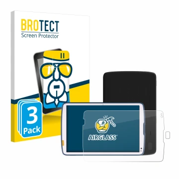 Vorderseite einer Produktverpackung mit dem Markenlogo BROTECT. Daneben ist das Gerät Zebra ET45 10.1