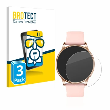 Vorderseite einer Produktverpackung mit dem Markenlogo BROTECT. Daneben ist das Gerät Levowatch F2 mit dem zugehörigen Display