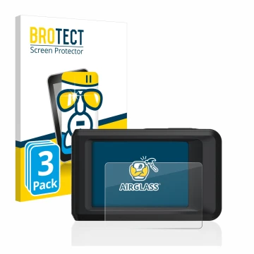 Vorderseite einer Produktverpackung mit dem Markenlogo BROTECT. Daneben ist das Gerät Hikmicro Pocket 2 mit dem zugehörigen Di