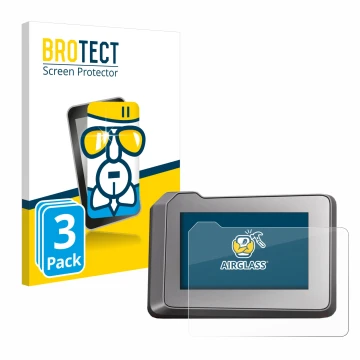 Vorderseite einer Produktverpackung mit dem Markenlogo BROTECT. Daneben ist das Gerät KTM 1290 Super Duke R 2022 TFT-Display 7