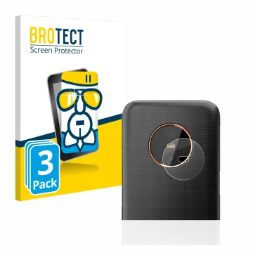 Vorderseite einer Produktverpackung mit dem Markenlogo BROTECT. Daneben ist das Gerät Gigaset GX6 (NUR Kameraschutz) mit dem z