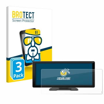 Vorderseite einer Produktverpackung mit dem Markenlogo BROTECT. Daneben ist das Gerät Carpuride W103 10.3