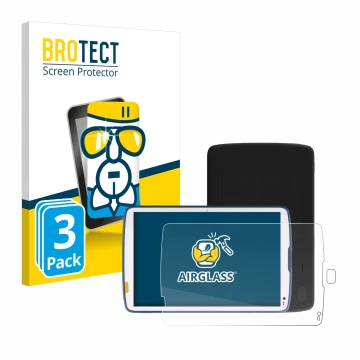 Vorderseite einer Produktverpackung mit dem Markenlogo BROTECT. Daneben ist das Gerät Zebra ET40 10.1