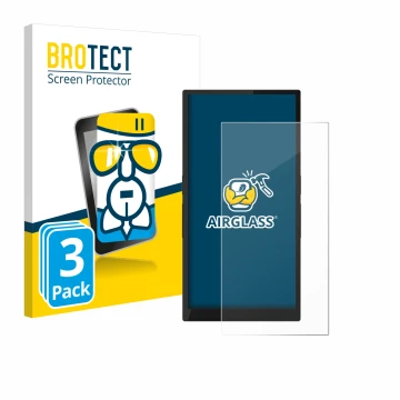 Vorderseite einer Produktverpackung mit dem Markenlogo BROTECT. Daneben ist das Gerät Hiby R6 Pro II (2. Gen.) mit dem zugehör