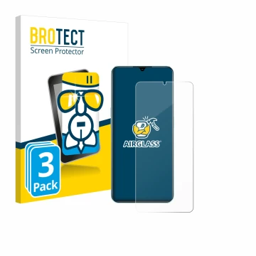 Vorderseite einer Produktverpackung mit dem Markenlogo BROTECT. Daneben ist das Gerät Oppo A78 5G mit dem zugehörigen Displays