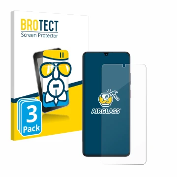 Vorderseite einer Produktverpackung mit dem Markenlogo BROTECT. Daneben ist das Gerät ZTE Blade V50 Vita mit dem zugehörigen D