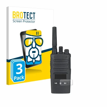 Vorderseite einer Produktverpackung mit dem Markenlogo BROTECT. Daneben ist das Gerät Motorola XT460 mit dem zugehörigen Displ