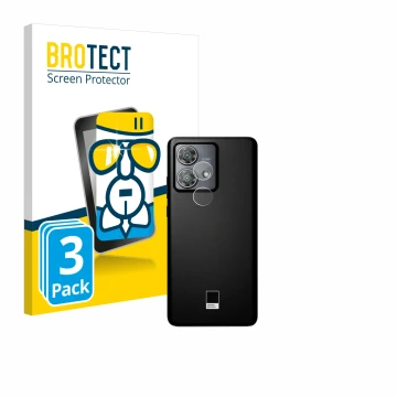 Vorderseite einer Produktverpackung mit dem Markenlogo BROTECT. Daneben ist das Gerät Motorola Edge 40 Neo (NUR Kameraschutz) 