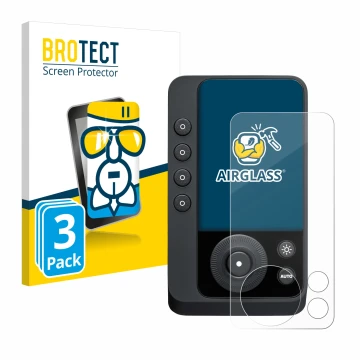 Vorderseite einer Produktverpackung mit dem Markenlogo BROTECT. Daneben ist das Gerät Profoto Connect Pro mit dem zugehörigen 