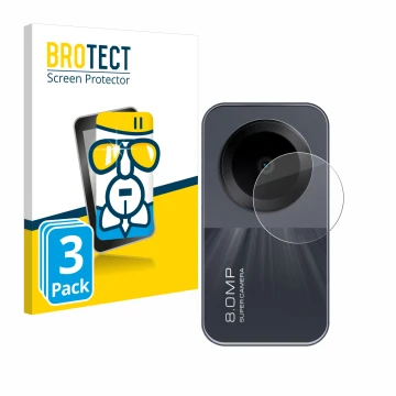 Vorderseite einer Produktverpackung mit dem Markenlogo BROTECT. Daneben ist das Gerät Xiaomi Redmi Pad SE (NUR Kamera) mit dem