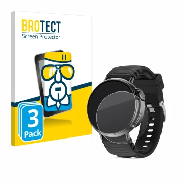 Vorderseite einer Produktverpackung mit dem Markenlogo BROTECT. Daneben ist das Gerät AMZSA GT88 mit dem zugehörigen Displaysc