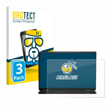 Vorderseite einer Produktverpackung mit dem Markenlogo BROTECT. Daneben ist das Gerät HP Spectre x360 16