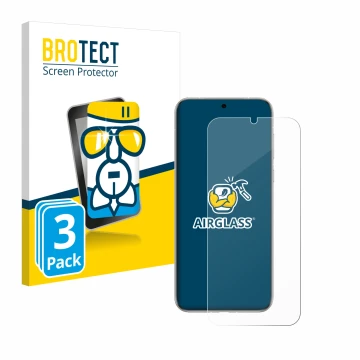 Vorderseite einer Produktverpackung mit dem Markenlogo BROTECT. Daneben ist das Gerät Huawei Pura 70 Pro mit dem zugehörigen D