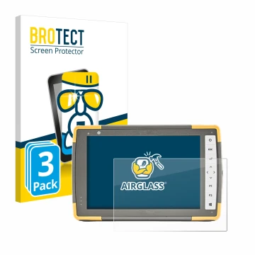 Vorderseite einer Produktverpackung mit dem Markenlogo BROTECT. Daneben ist das Gerät Topcon FC-6000 mit dem zugehörigen Displ