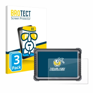 Vorderseite einer Produktverpackung mit dem Markenlogo BROTECT. Daneben ist das Gerät Topdon Phoenix Plus mit dem zugehörigen 