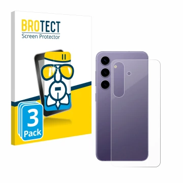 Vorderseite einer Produktverpackung mit dem Markenlogo BROTECT. Daneben ist das Gerät Samsung Galaxy S24 Enterprise Edition (R