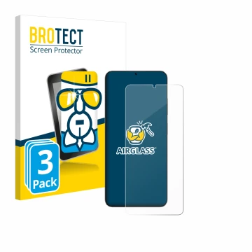 Vorderseite einer Produktverpackung mit dem Markenlogo BROTECT. Daneben ist das Gerät Blackview Oscal Tiger 10 mit dem zugehör