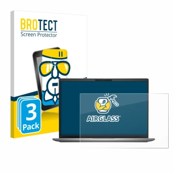 Vorderseite einer Produktverpackung mit dem Markenlogo BROTECT. Daneben ist das Gerät Dell Latitude 7650 Laptop mit dem zugehö