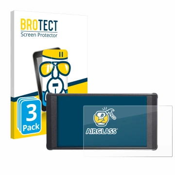 Vorderseite einer Produktverpackung mit dem Markenlogo BROTECT. Daneben ist das Gerät Portkeys PT6 mit dem zugehörigen Display