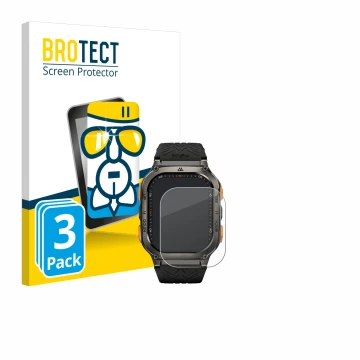 Vorderseite einer Produktverpackung mit dem Markenlogo BROTECT. Daneben ist das Gerät Kospet Tank M3 Ultra mit dem zugehörigen
