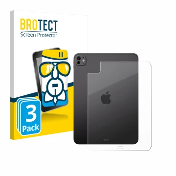 Vorderseite einer Produktverpackung mit dem Markenlogo BROTECT. Daneben ist das Gerät Apple iPad Pro 11