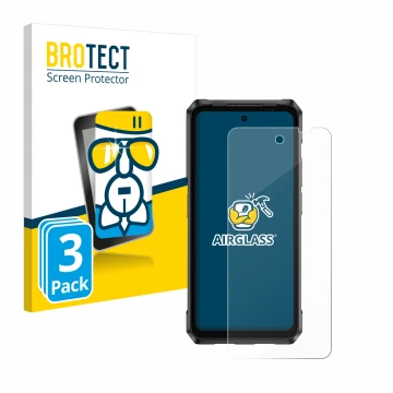 Vorderseite einer Produktverpackung mit dem Markenlogo BROTECT. Daneben ist das Gerät Ulefone Armor 26 Ultra mit dem zugehörig