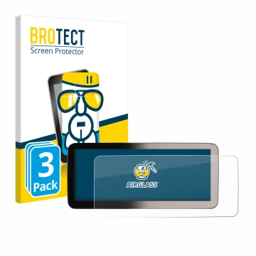 Vorderseite einer Produktverpackung mit dem Markenlogo BROTECT. Daneben ist das Gerät Erisin ES46GC50-TDE 12,3