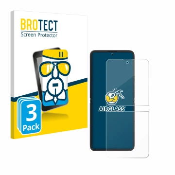 Vorderseite einer Produktverpackung mit dem Markenlogo BROTECT. Daneben ist das Gerät Blackview Hero 10 (Vorderes Display) mit