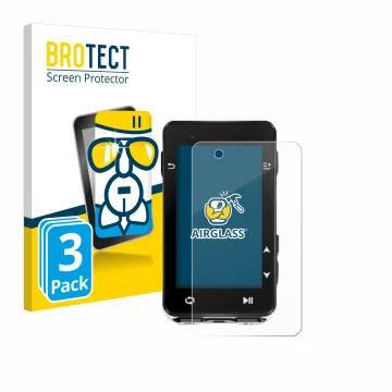 Vorderseite einer Produktverpackung mit dem Markenlogo BROTECT. Daneben ist das Gerät iGPSPORT igs630s mit dem zugehörigen Dis