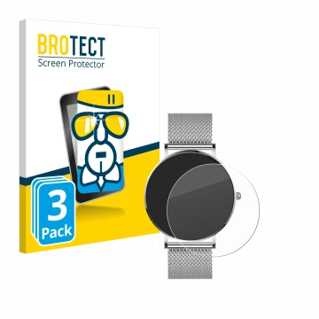 Vorderseite einer Produktverpackung mit dem Markenlogo BROTECT. Daneben ist das Gerät Watcho Ultra Pro mit dem zugehörigen Dis