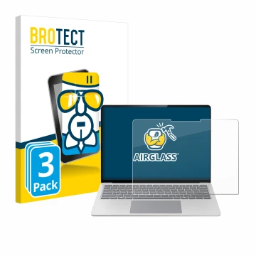 Vorderseite einer Produktverpackung mit dem Markenlogo BROTECT. Daneben ist das Gerät Microsoft Surface Laptop 7 15