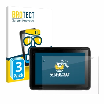 Vorderseite einer Produktverpackung mit dem Markenlogo BROTECT. Daneben ist das Gerät Texa Axone Voice mit dem zugehörigen Dis