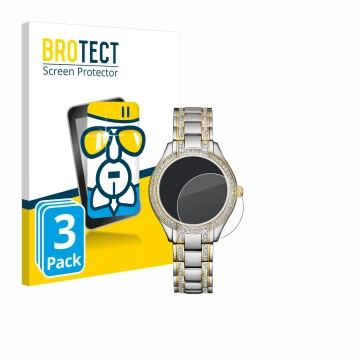 Vorderseite einer Produktverpackung mit dem Markenlogo BROTECT. Daneben ist das Gerät Citizen Eco Drive FE1234-50L mit dem zug