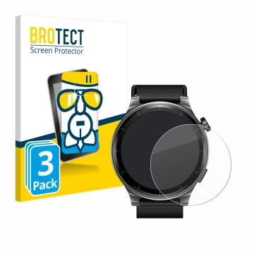 Vorderseite einer Produktverpackung mit dem Markenlogo BROTECT. Daneben ist das Gerät TOZO S5 1.43
