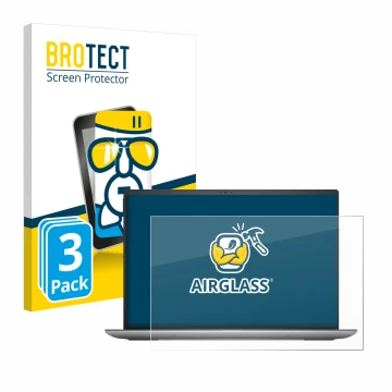 Vorderseite einer Produktverpackung mit dem Markenlogo BROTECT. Daneben ist das Gerät Dell Precision 5690 Workstation mit dem 