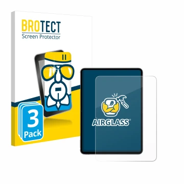 Vorderseite einer Produktverpackung mit dem Markenlogo BROTECT. Daneben ist das Gerät OnePlus Pad 2 (Hochformat) mit dem zugeh