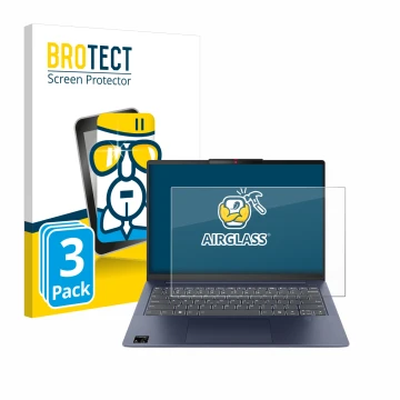 Vorderseite einer Produktverpackung mit dem Markenlogo BROTECT. Daneben ist das Gerät Lenovo IdeaPad Slim 5x Gen 9 14