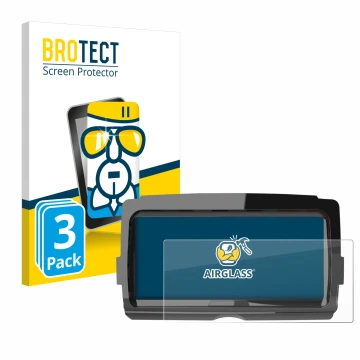 Vorderseite einer Produktverpackung mit dem Markenlogo BROTECT. Daneben ist das Gerät Harley Davidson Soundstream V2 mit dem z