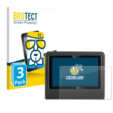 Vorderseite einer Produktverpackung mit dem Markenlogo BROTECT. Daneben ist das Gerät Launch X-431 V + Pro 5.0 10.1