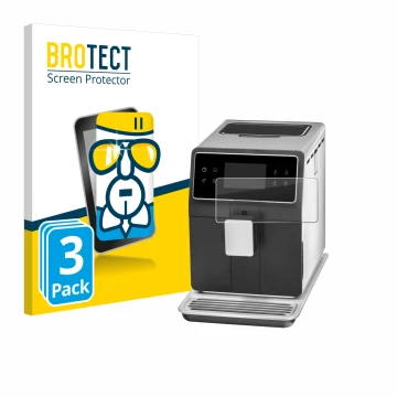 Vorderseite einer Produktverpackung mit dem Markenlogo BROTECT. Daneben ist das Gerät WMF Perfection 880L mit dem zugehörigen 