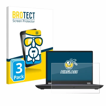 Vorderseite einer Produktverpackung mit dem Markenlogo BROTECT. Daneben ist das Gerät Lenovo ThinkPad P16 Gen 2 Non-Touch mit 
